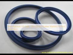 Blue Hydraulic UN Seals , TPU Silicone Rubber Washers For Rod And Piston