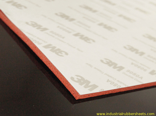 Backing Adhesive Tape Closed Cell Silicone Sponge Sheet 1.5-50mm X 0.1-1.5m X 1-10m