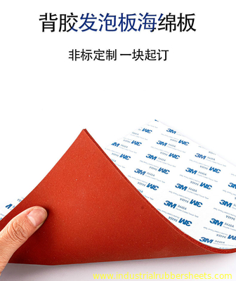 Backing Adhesive Tape Closed Cell Silicone Sponge Sheet 1.5-50mm X 0.1-1.5m X 1-10m