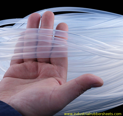 Food Grade Platinum Cured Smooth Surface Silicone Tube Extrusion For Water And Air