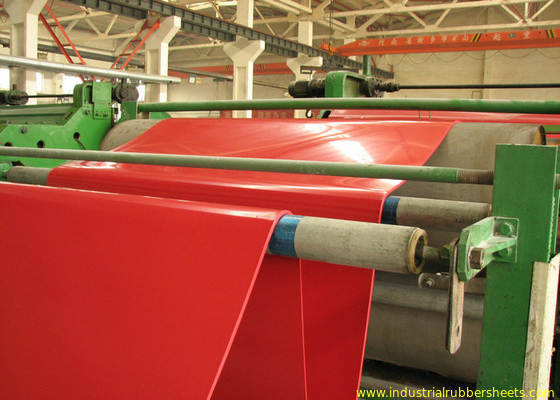Red Industrial Gum Rubber Sheet For Truck Lining , Drinking Water Lining
