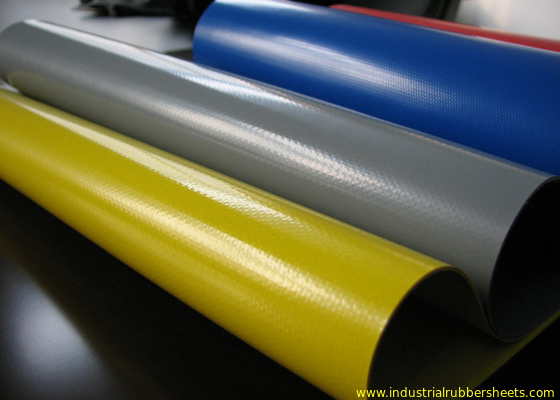 Hypalon Fabric Sheet , Industrial Neoprene Rubber Sheet Yellow , Grey , Red , Blue