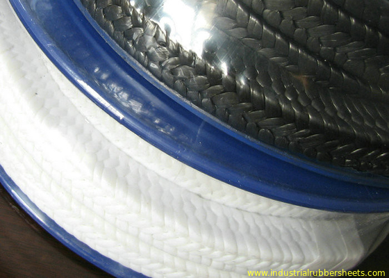 White Lattice Braided PTFE Packing , PTFE Packing With Oil Or Without Oil
