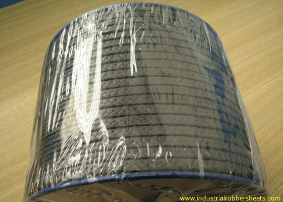Black PTFE PTFE Packing For Sealing Material / Graphite Gland Packing Rope