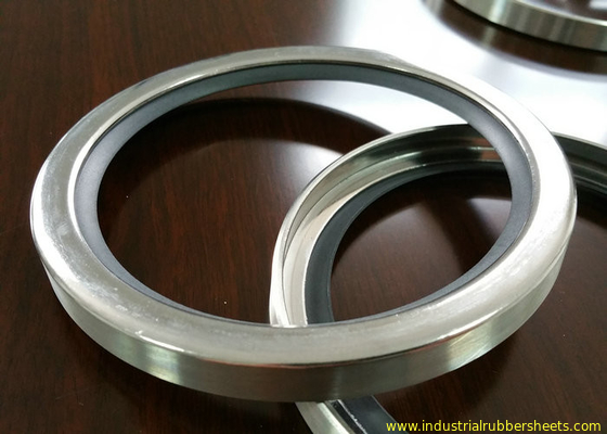 PTFE / PTFE SS Shaft Oil Seal With Single Or Double Lips For Air Compressor