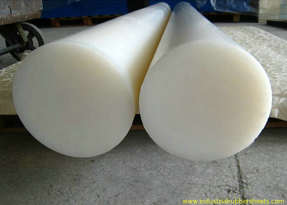 White PE Nylon Plastic Rod For Cutting Boards And Tanks / HDPE Bar