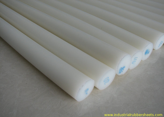 White PE Nylon Plastic Rod For Cutting Boards And Tanks / HDPE Bar