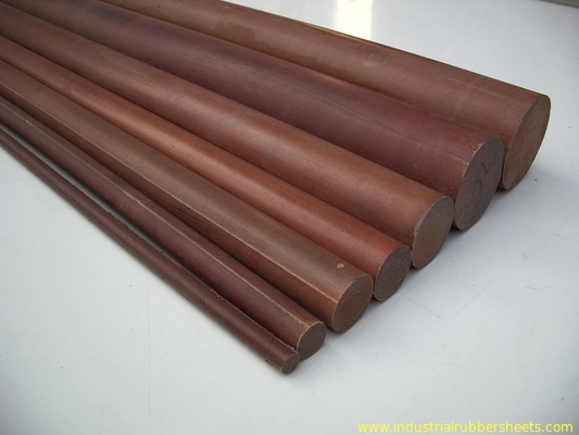 Bakelite Insulation Cotton Rod / Brown Phenolic Rod 1.25-1.40g/Cm3 Density