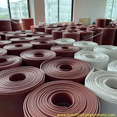 Red 1.5-50mm High Temp Silicone Foam Sheet Close Cell 260°C