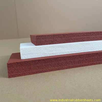 Close Cell 1.5mm Silicone Foam Strips , Silicone Sponge Strip