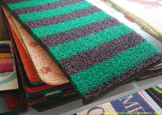 Foam Backing Industrial Rubber Sheet PVC Coil Mat 12-18m Length , Easy To Clean