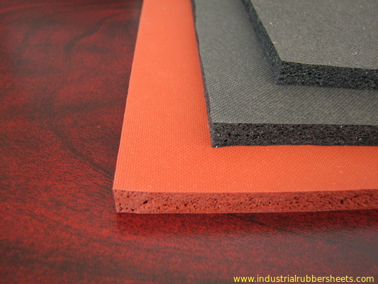 Double Sides Impression Fabric Silicone Sponge Sheet , Silicone Foam Sheet Heat Insulation
