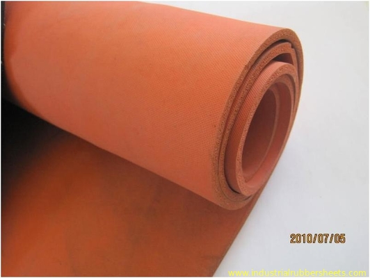 Double Sides Impression Fabric Silicone Sponge Sheet , Silicone Foam Sheet Heat Insulation