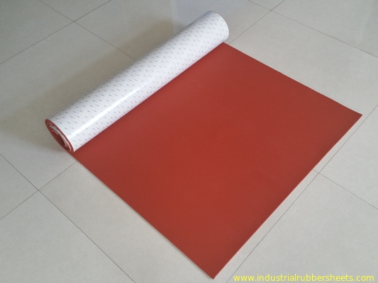 High Heat Silicone Sponge Sheet , Silicone Foam Sheet With Backing Adhesive 3M Tape