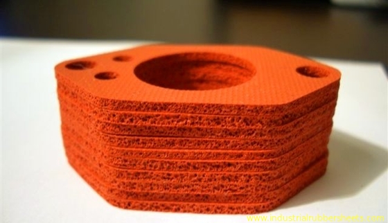 100% Virgin Silicone Rubber Washers , Close Cell Silicone Foam Gasket UV Resistance