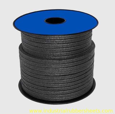 Black Color PTFE Packing with Graphite for Industrial Seal, Density 1.4g/cm³ and Working Temperature -240℃ to +455℃