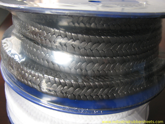 Black Color PTFE / PTFE Packing Filled Graphite for Industrial Seal , Density 1.4g/cm³