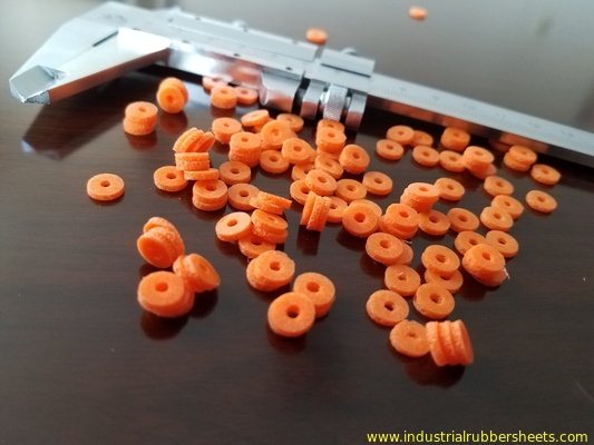 Orange Soft Silicone sponge Gasket Industrial Grade Smooth Surface