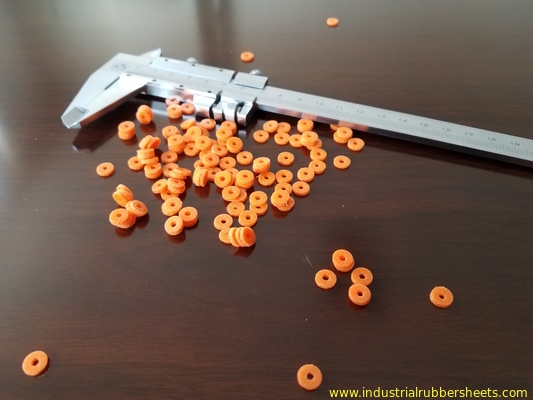 Orange Soft Silicone sponge Gasket Industrial Grade Smooth Surface