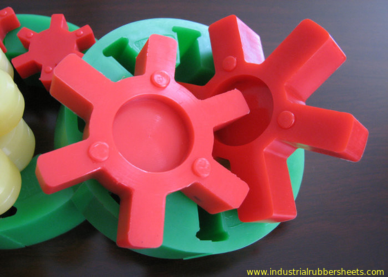 L Type Flange Cast Iron Polyurethane Coupling Black / Red Color L035-225 Size