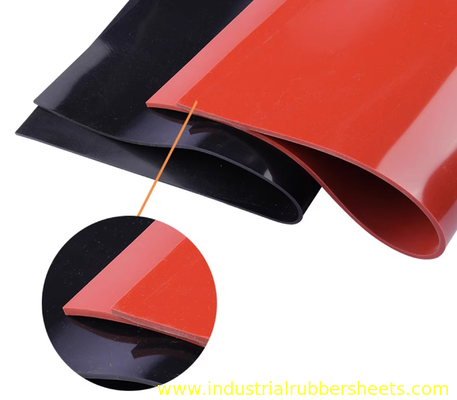Smooth/Sand Surface Silicone Rubber Sheet 1.25-1.50g/cm3 Density 1.0mm-6.0mm Thickness