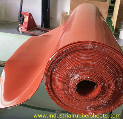 Smooth/Sand Surface Silicone Rubber Sheet 1.25-1.50g/cm3 Density 1.0mm-6.0mm Thickness