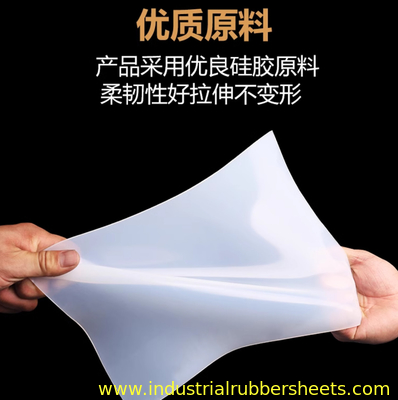 Thin Silicone Sheet Silicone Rubber Sheet 100% Virgin Material Smooth/Smooth Smooth/Sand Surface
