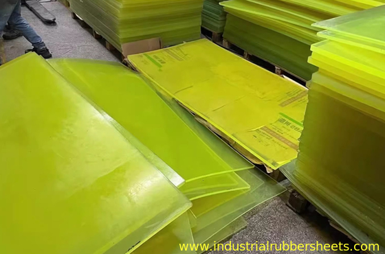 Colorful Polyurethane Sheet / Smooth PU Sheet 35-155KN/M Good Machining
