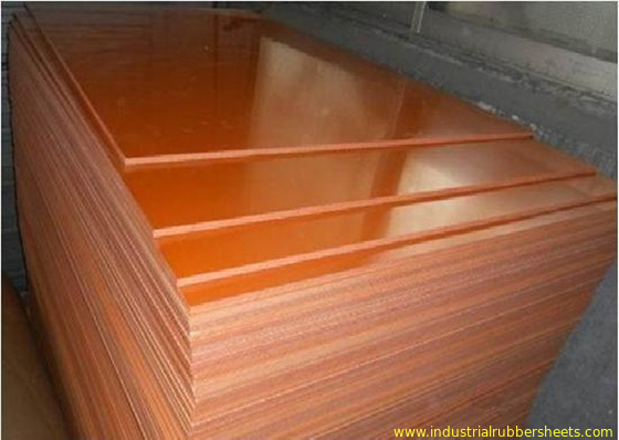 Brown Smooth Surface Colored Plastic Sheet / Phenolic Cotton Sheet  Heat - Resistant
