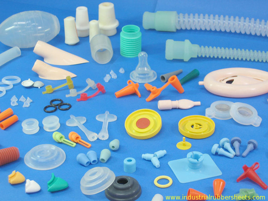 Industrial Grade Silicone Rubber Washers Customize Size 7.5-12Mpa Tensile Strength
