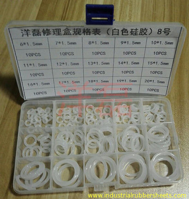 Food Grade Waterproof Rubber O Ring Kit Silicone O Ring Kit Customized ISO9001