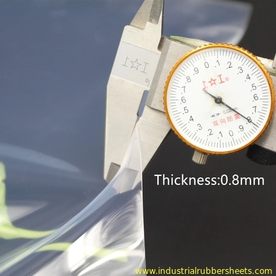 Food Grade Silicone Transparent Sheet / Transparent Silicone Film 0.1 - 1.5mm Thickness
