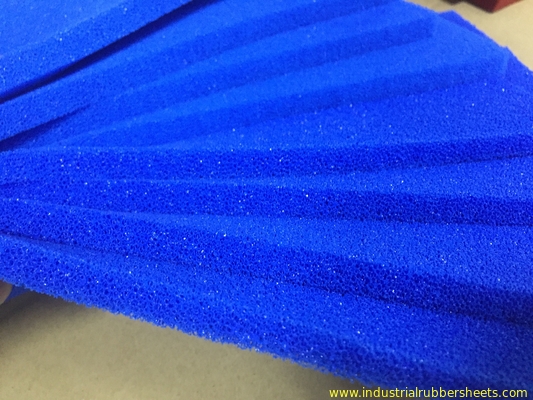 Open Cell High Temperature Silicone Sponge Rubber Sheet Cutting Surface 200psi Tensile Strength