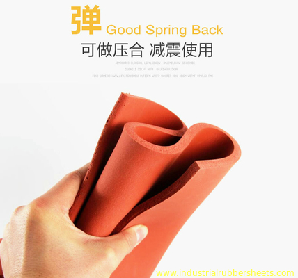 1.5-50mm Thickness Close Cell Silicone Sponge Sheet Silicone Foam Sheet Rubber Sponge Sheet