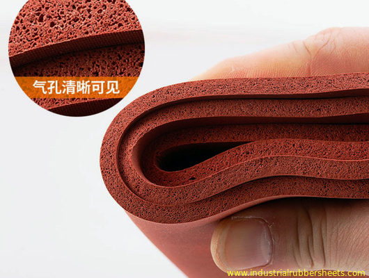 1.5-50mm Thickness Close Cell Silicone Sponge Sheet Silicone Foam Sheet Rubber Sponge Sheet