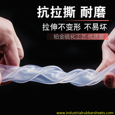 Food Grade 2mm Silicone Rubber Hose High Temperature