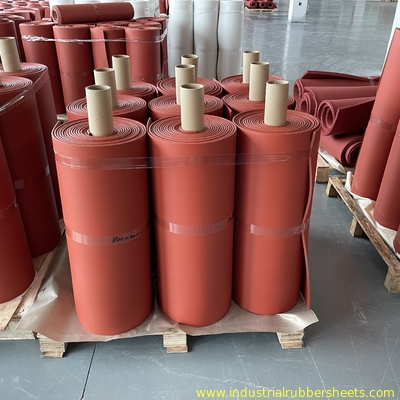 Red 1.5-50mm High Temp Silicone Foam Sheet Close Cell 260°C