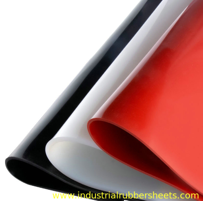 Rood Silicone 3mm de Rubberweerstand Op hoge temperatuur van de Bladolie