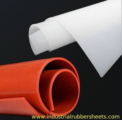0.5mm-50mm High Temp Silicone Rubber Plaat 300% Verlenging Zwart
