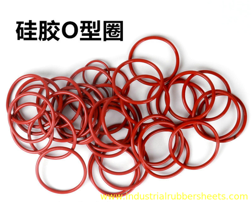 Verscheidene maten 10 bar rode siliconen O-ringen 30-60% Compressie Set -60°C tot +260°C