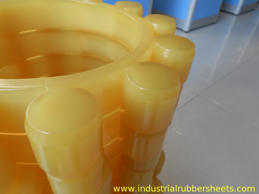 Standaardgrootte Gele rubberen afdruk afbrekingsbestendige