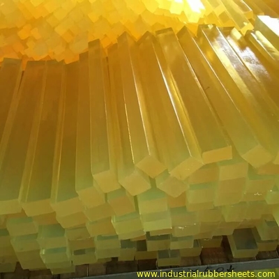 Geel Polyurethaan of Nylon Plastic Staaf, 300 - 500mm Lengtepu Bar