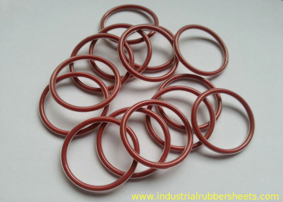 Dark Red Silicone Rubber Washer with Good Aging Resistance and High Temperature Resistance Made from 100% Virgin Silicone