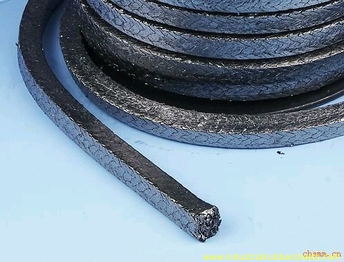 De zwarte Kleur PTFE/PTFE-de Verpakking vulde Grafiet voor Industriële Verbinding, Dichtheid 1.4g/cm ³