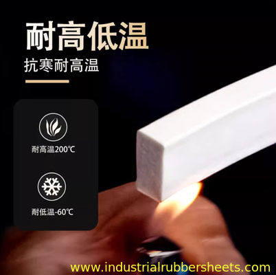 Gesloten cel siliconen spons strip 1mm-60mm dikte voor industriële afdichting