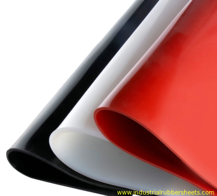 Het rode, Zwarte Siliconeblad, Silicone rolt Met maat 110mm X 1.2m X 10m