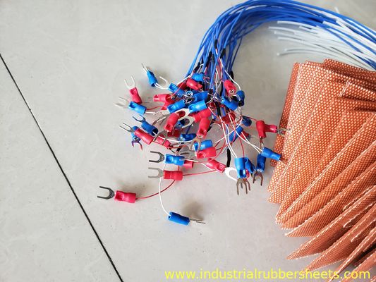 Red Close Cell Silicone Heater Pad 220-240V 350W for Uniform Heating up to 220°C