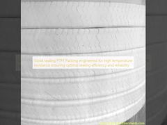 Goede afdichting PTFE-pakking ontworpen voor hoge temperatuurbestendigheid, waardoor een optimale afdichtingsefficiëntie en betrouwbaarheid wordt gegarandeerd