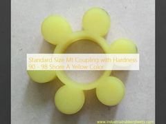 Standaard maat Mt-koppeling met hardheid 90 - 98 Shore A Gele kleur