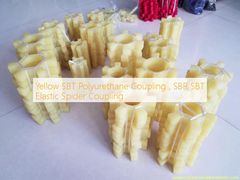 Gele SBT Polyurethaan Koppeling, SBR SBT Elastische Spin Koppeling